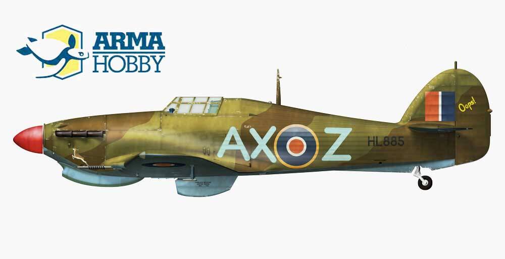 Arma Hobby 1:72 Hurricane Mk IIc Trop Plastic Model Kit