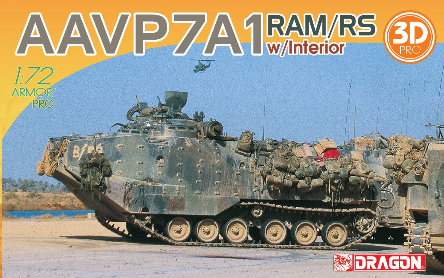 Dragon 1/72 AAVP7A1 RAM/RS w/Interior Plastic Model Kit