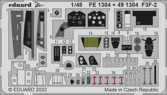 Eduard 1/48 F3F-2 Photo etched set