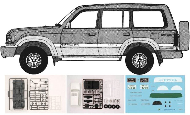 Fujimi 1/24 Toyota Land Cruiser 80 (Tohge-21) Plastic Model Kit