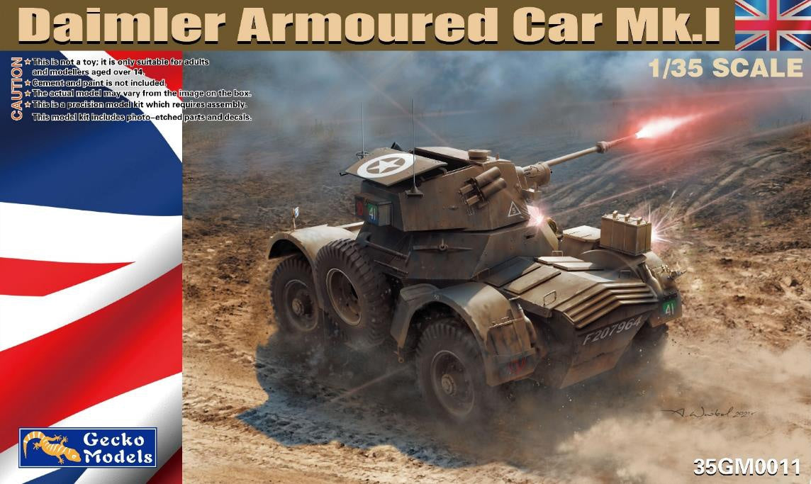 Gecko 1/35 Daimler Armored Car Mk.I Plastic Model Kit