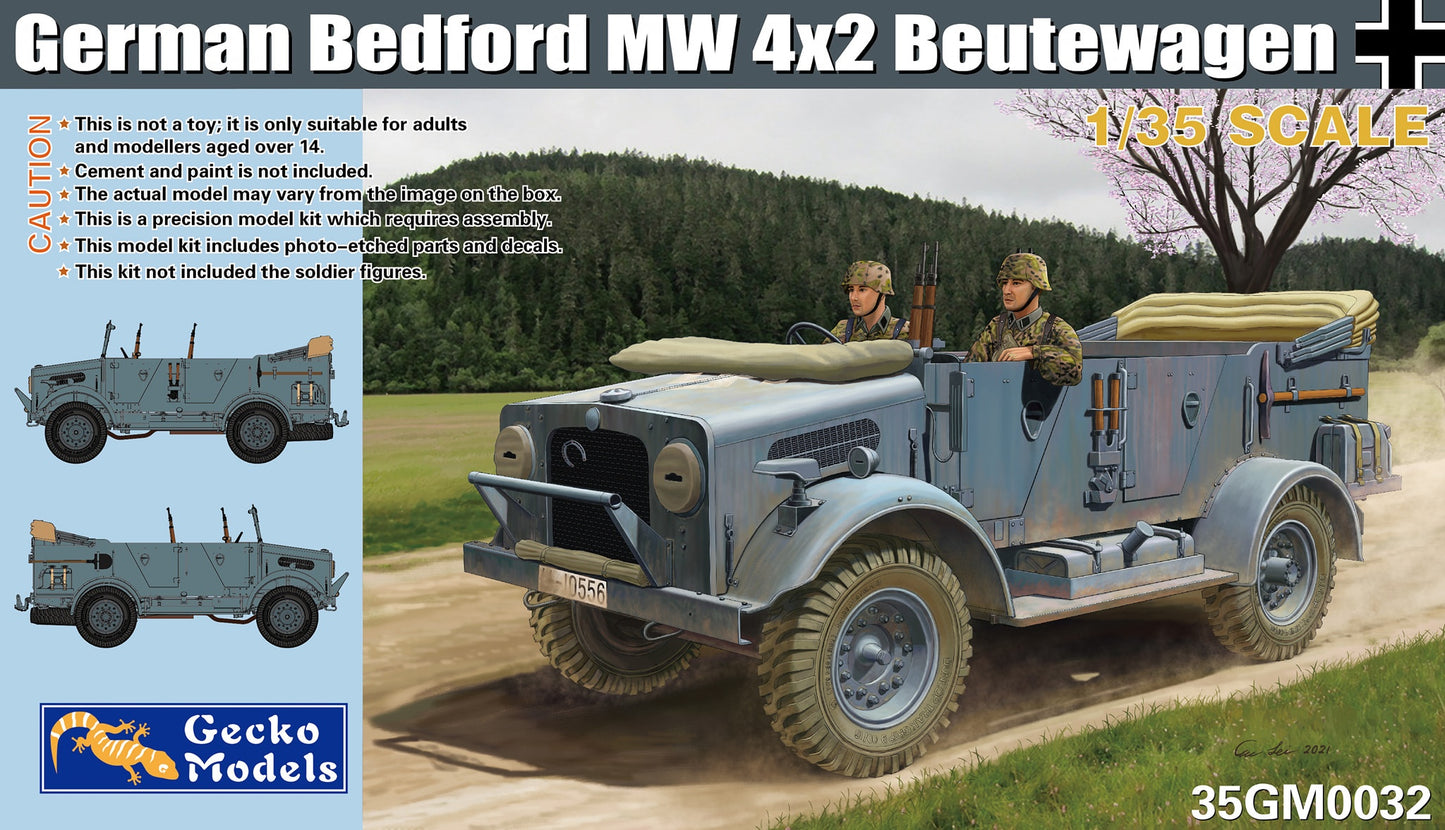 Gecko 1/35 German Bedford MW 4x2 Beutewagen Plastic Model Kit