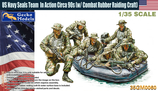 Gecko 1/35 US Navy Seals Team In Action Plastic Model Kit