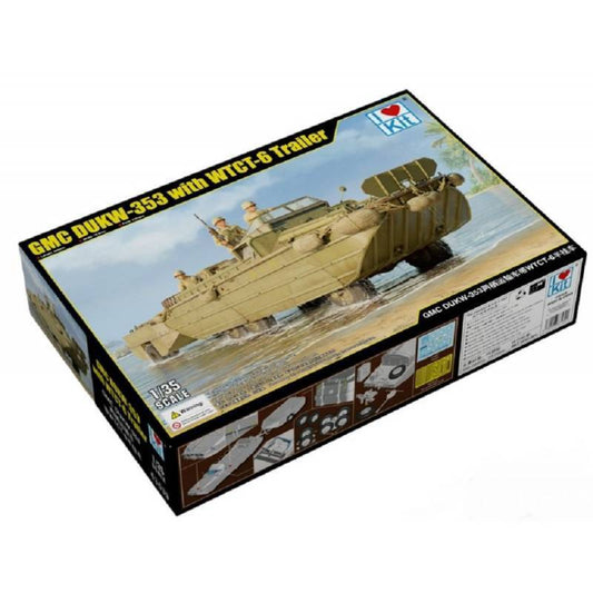 I Love Kit 1/35 GMC DUKW-353 with WTCT-6 Trailer Plastic Model Kit