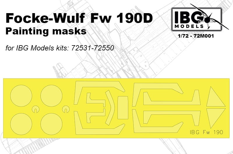 IBG 1/72 Fw190D Painting Masks