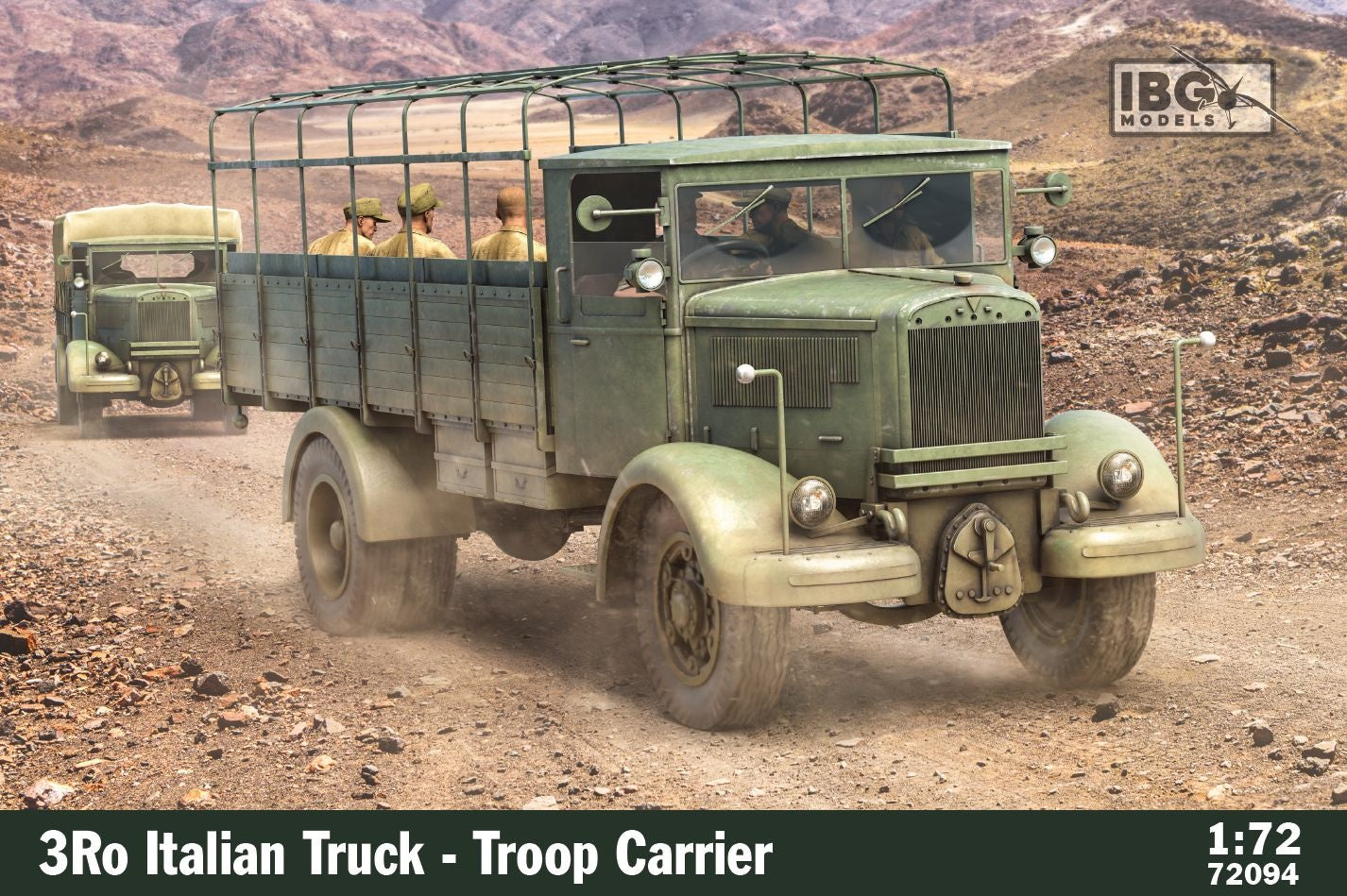 IBG 1/72 3Ro Italian Truck Troop Carrier Plastic Model Kit