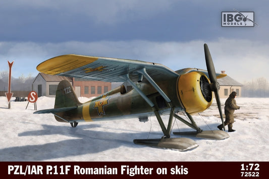 IBG 1/72 PZL/IAR P.11F Romanian Fighter on skis Plastic Model Kit