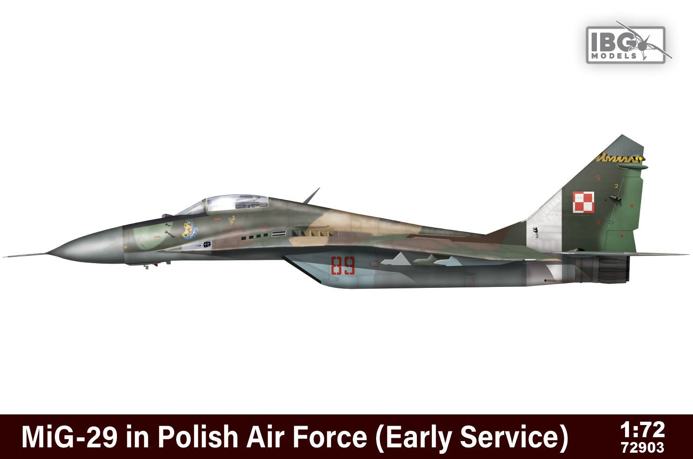 IBG 1/72 MIG-29 in Polish Air Force Early Plastic Model Kit