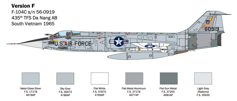 Italeri 1/32 F-104 STARFIGHTER A/C