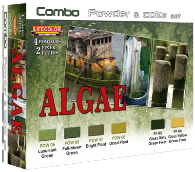 Lifecolor Algae Powder & Color Acrylic Paint Set