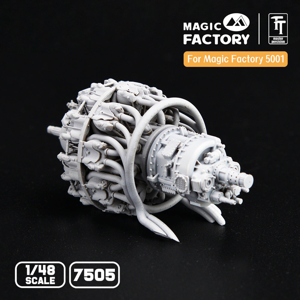 Magic Factory 1/48 P&W R-2800 Engine Separate Display Version (3D printed)