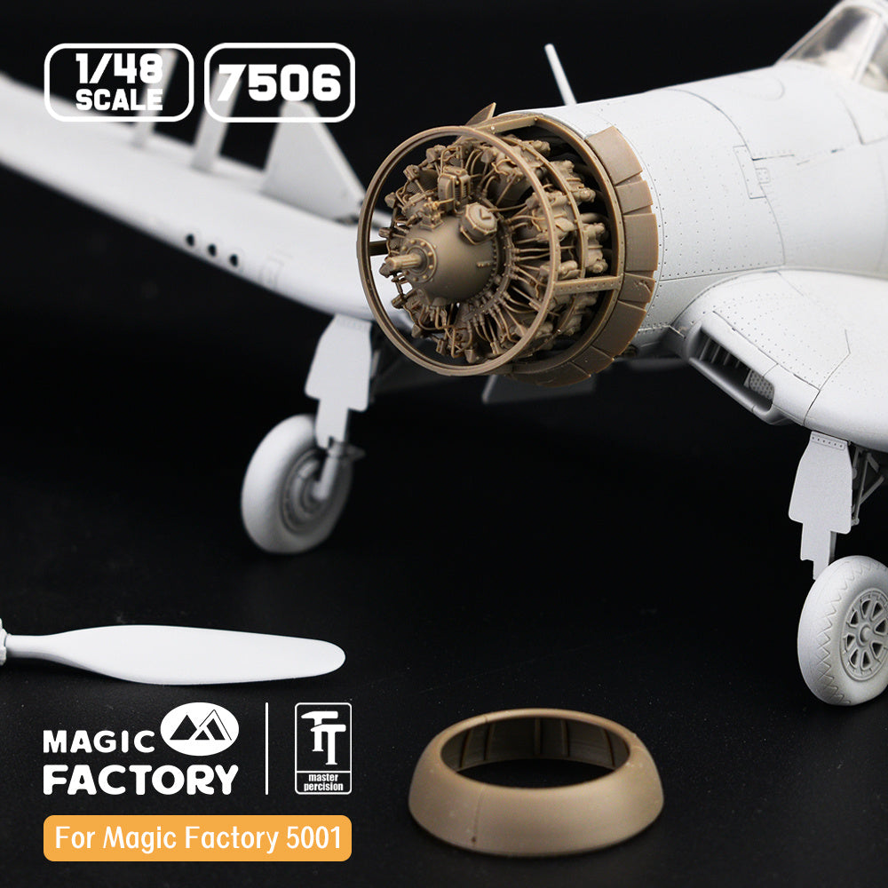 Magic Factory 1/48 P&W R-2800 Engine On Plane Version (3D printed)