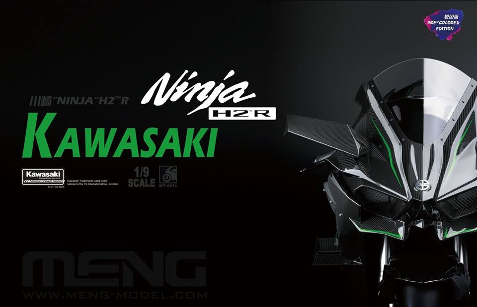 Meng 1/9 Kawasaki Ninja H2R (Pre-coloured Edition) Plastic Model Kit