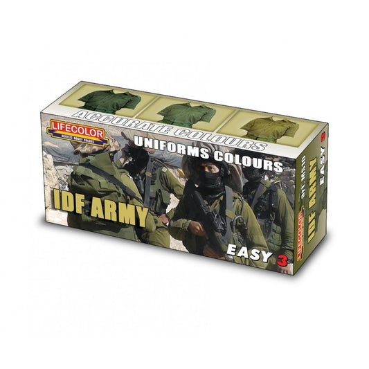 Lifecolor Uniforms Colours IDF Army Acrylic Paint Set