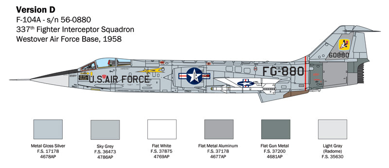 Italeri 1/32 F-104 STARFIGHTER A/C