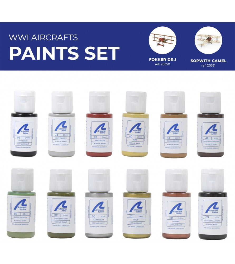 Artesania Paint Set for Airplanes #20350 & #20351