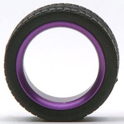 Pegasus 1/24 Sleeves 23" Alum Polished Purple W / Tire for Scale Models