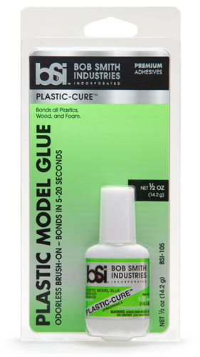 Avetek BSI-105 Plastic-Cure CA, Super Glue 1/2 oz