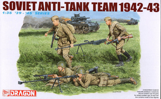 Dragon 1/35 Soviet Anti-Tank Team 1942-43 Plastic Model Kit