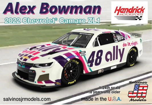 Salvinos J R 1/24 Hendrick Motorsports Alex Bowman 2022 Camaro Plastic Model Kit