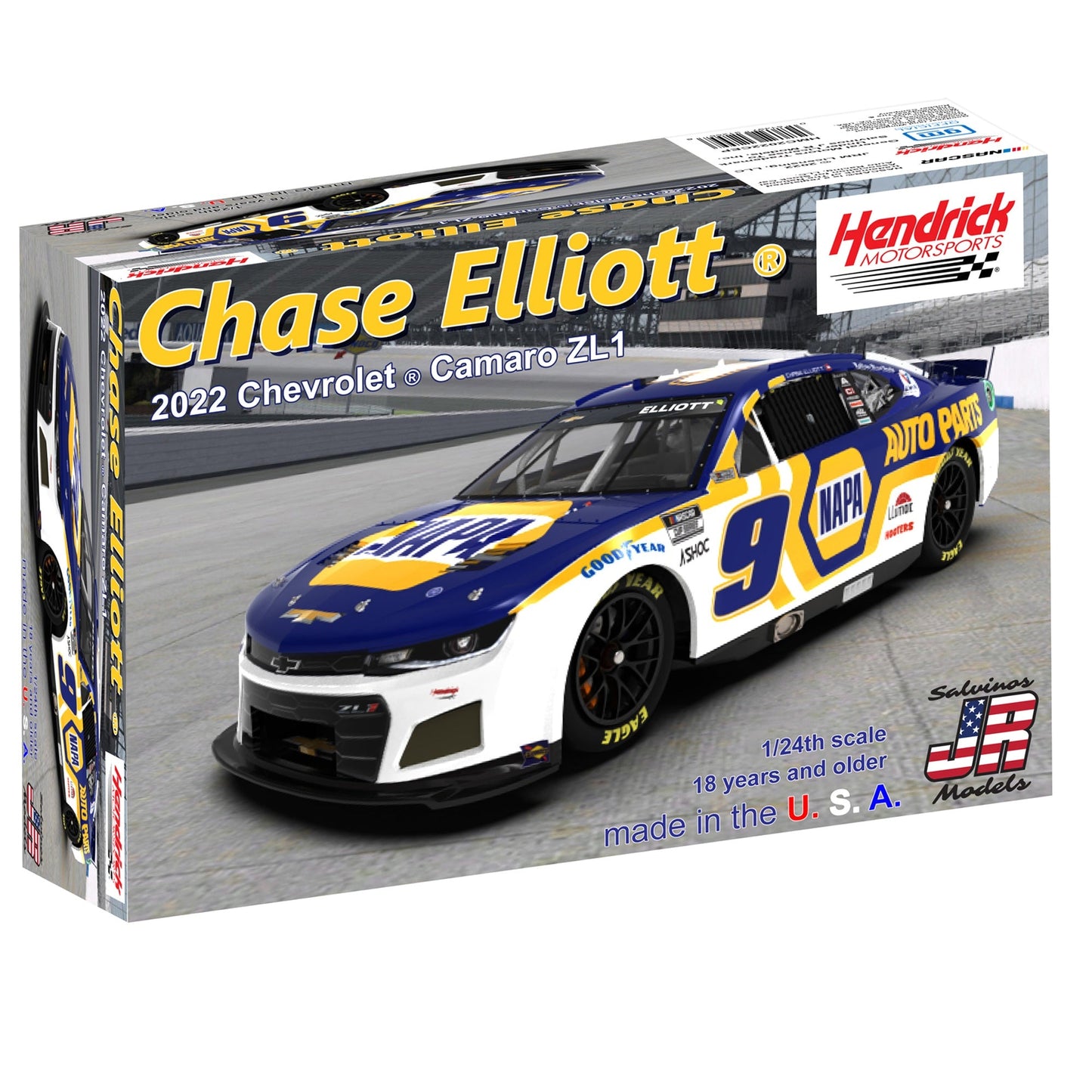 Salvinos J R 1/24 Hendrick Motorsports Chase Elliot 2022 Camaro Plastic Model Kit