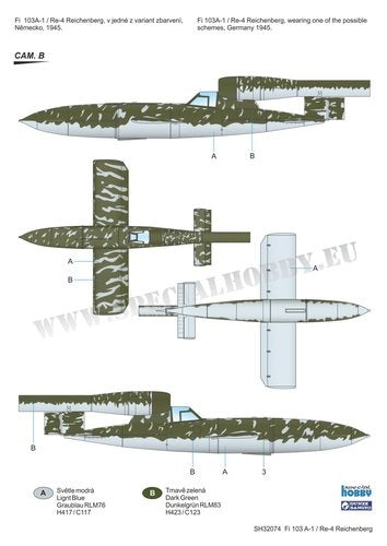 Special Hobby 1/32 Fi 103A-1/Re 4 Reichenberg Plastic Model Kit