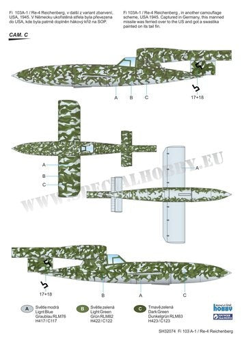 Special Hobby 1/32 Fi 103A-1/Re 4 Reichenberg Plastic Model Kit