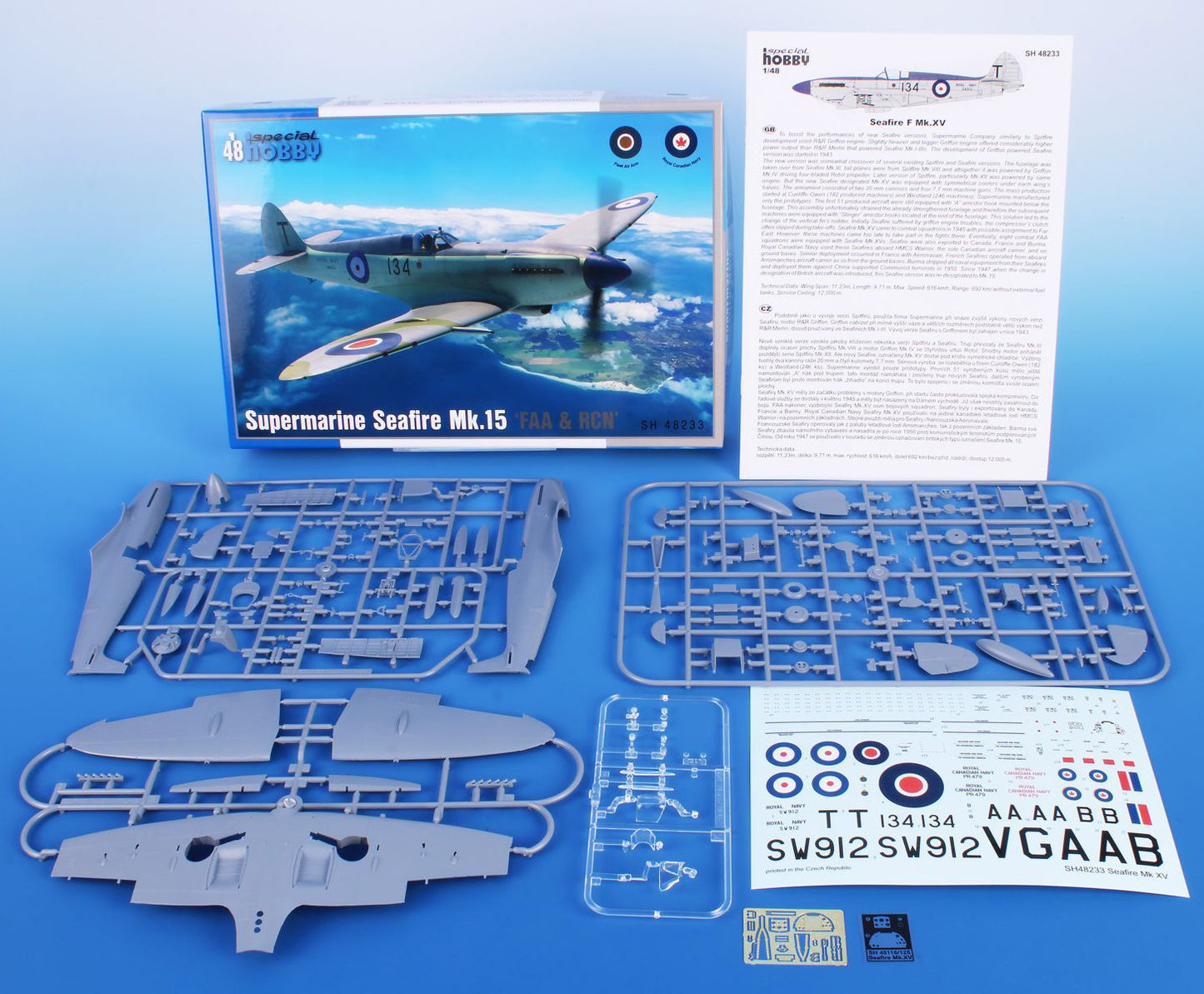 Special Hobby 1/48 Seafire Mk.15 ‘FAA & RCN Service’ Plastic Model Kit