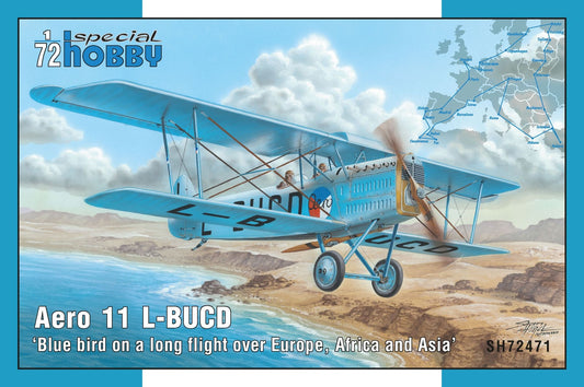 Special Hobby 1/72 Blue bird on a long flight over Europe, Africa and Asia (Aero Ab-11 L-BUCD) Plastic Model Kit