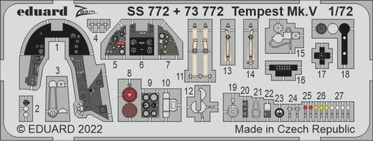 Eduard 1/72 Tempest Mk. V Photo etched parts