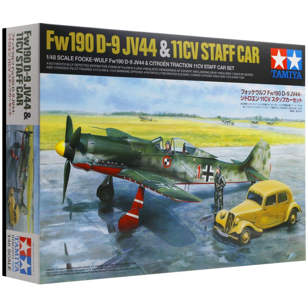 Tamiya 1/48 Fw190 D-9 JV44 & 11CV Staff Car