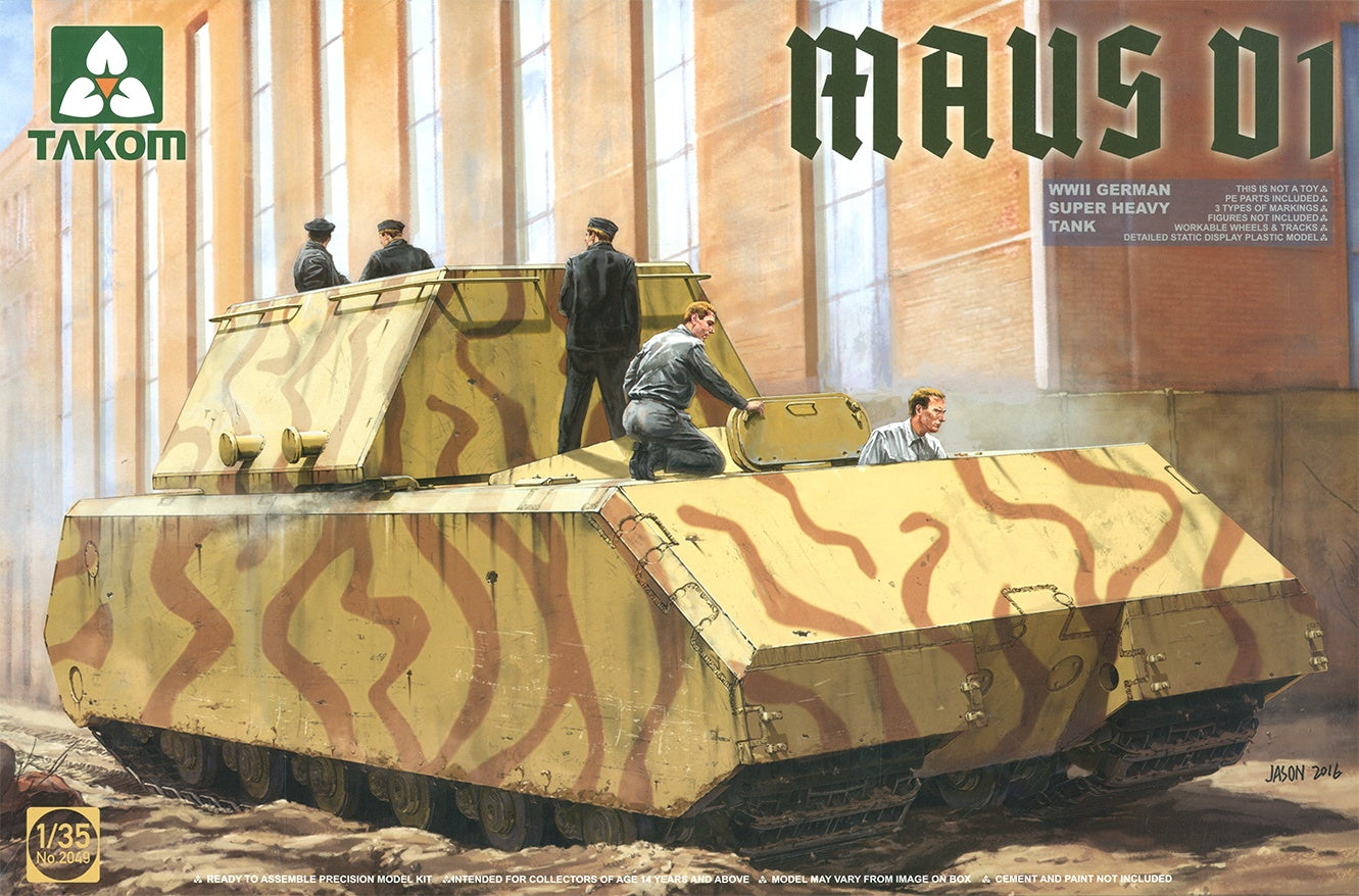 Takom 1/35 WWII German Super Heavy Tank Maus V1 Plastic Model Kit