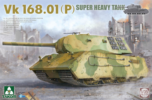 Takom 1/35 Vk 168.01(P) Super Heavy Tank Plastic Model Kit