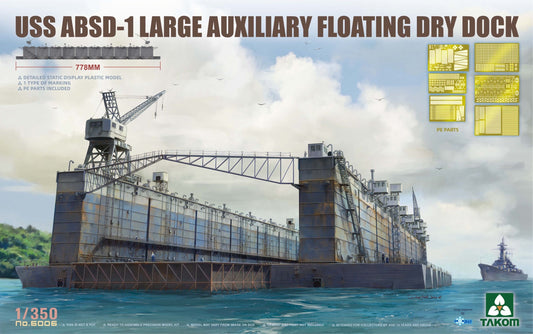 Takom 1/350 USS ABSD-1 Large Auxiliary Floating Dry Dock Plastic Model Kit