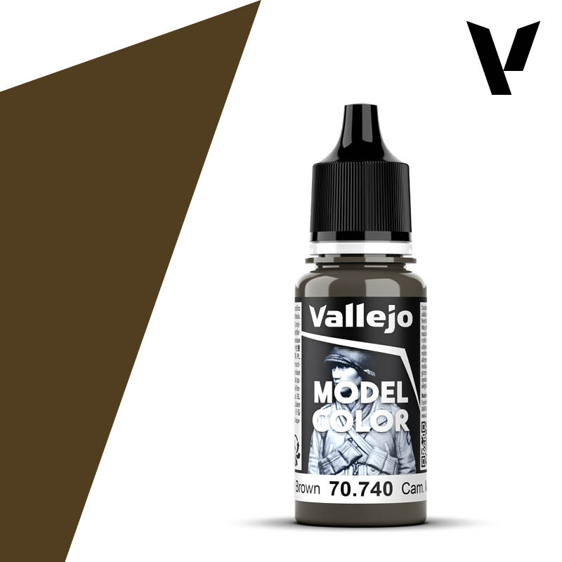 Vallejo Model Color: #117 - Cam. Middle Brown - 18 ml Matt Acrylic Paint