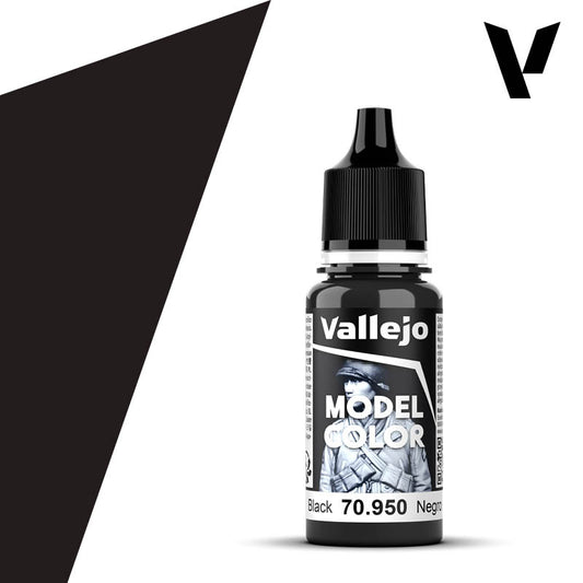 Vallejo Model Colour Black 18 ml Acrylic Paint