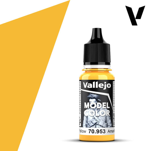 Vallejo Model Colour Flat Yellow 18 ml Acrylic Paint