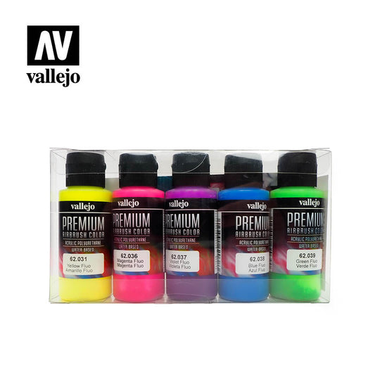 Acrylicos Vallejo Metallic Colors Model Air Paint Set, 1/2 Fl. Oz. Bottles,  8 Colors 