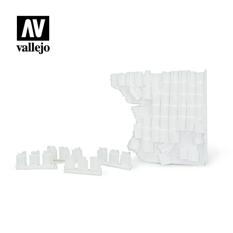 Vallejo Damaged Roof Section and Tiles Diorama Accessory