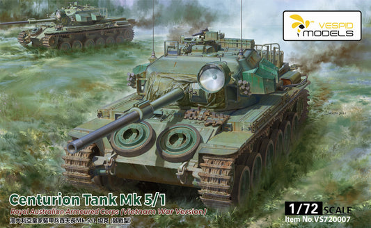 Vespid 1/72 Centurion Tank Mk5/1 Royal Australian Armoured Corps Plastic Model Kit