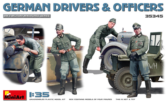 Miniart 1:35 German Drivers & Officers Figure Set