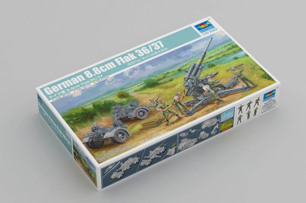 Trumpeter 1/35 German 8.8cm Flak 36/37 Plastic Model Kit