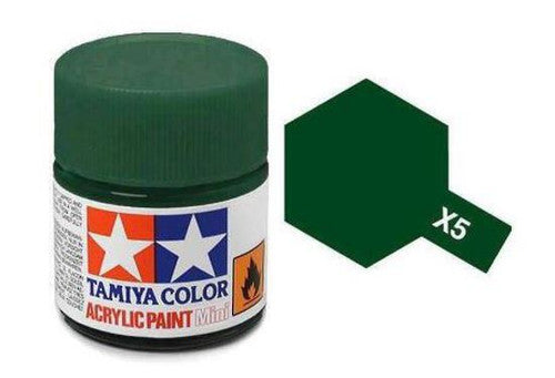 Tamiya Color Acrylic Paint X-5 Gloss Green 10ml