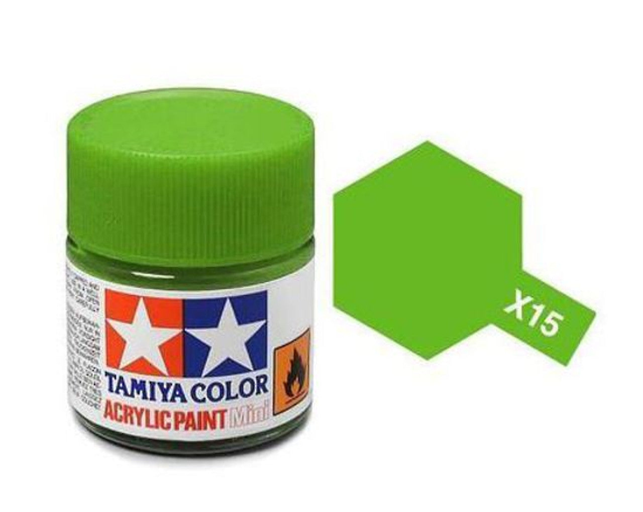 Tamiya Color Acrylic Paint X-15 Gloss Light Green 10ml