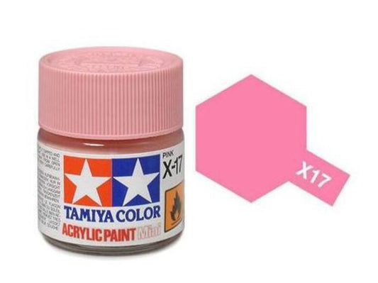 Tamiya Color Acrylic Paint X-17 Gloss Pink 10ml