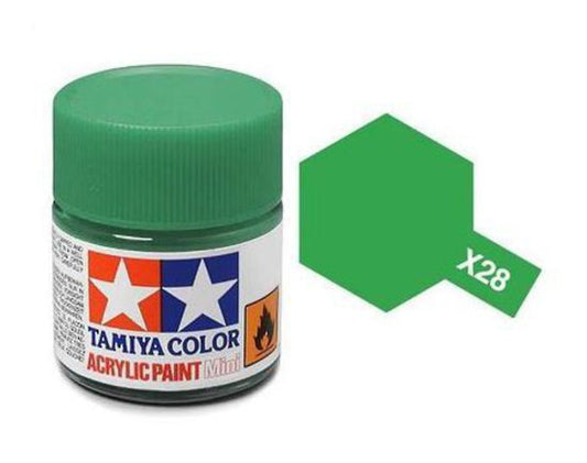 Tamiya Color Acrylic Paint X-28 Gloss Park Green 10ml