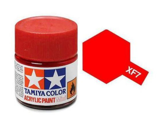 Tamiya Color Acrylic Paint XF-7 Flat Red 10ml