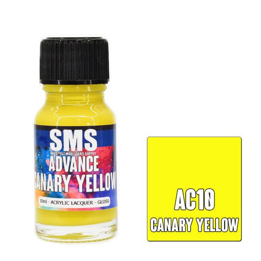 SMS Advance Canary Yellow10ml Acrylic Lacquer