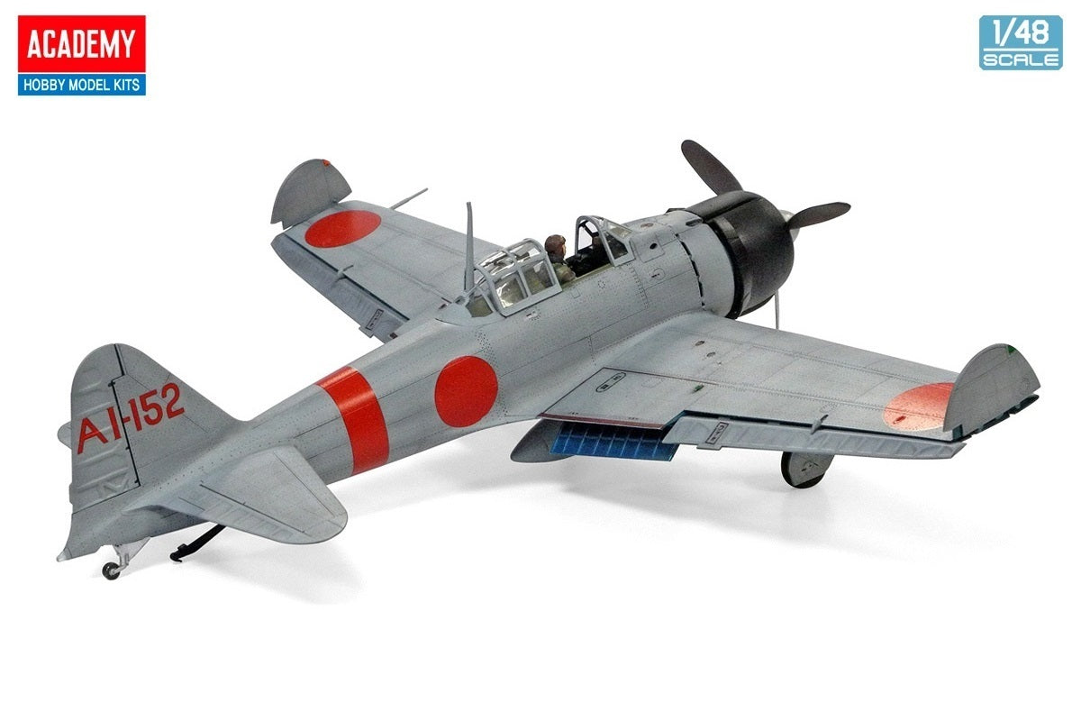 Academy 1/48 A6M2b Zero Fighter Model 21 "Battle of Midway" Plastic Model Kit