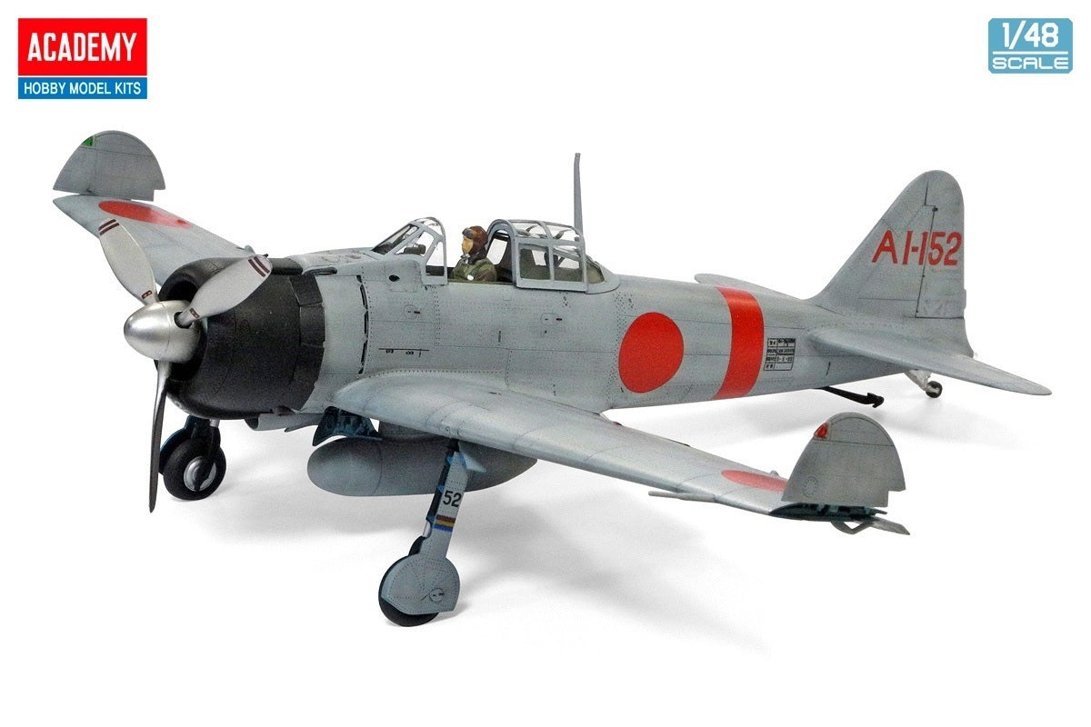 Academy 1/48 A6M2b Zero Fighter Model 21 "Battle of Midway" Plastic Model Kit